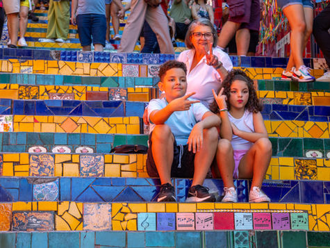 Tourists enjoying the good vibes during Rio Highlights Tour