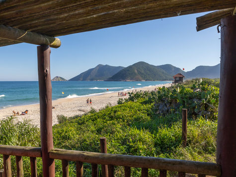 Grumari beach during Telegraph Rock tour