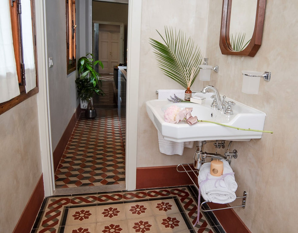 Bathroom with tiles view