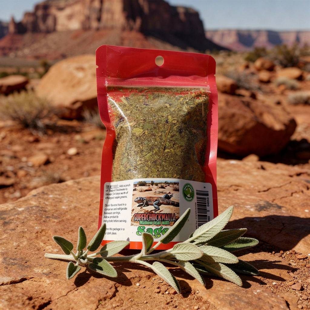 Sage + Mallow leaf - SuperChuckwalla ( food topping for Chuckwalla )