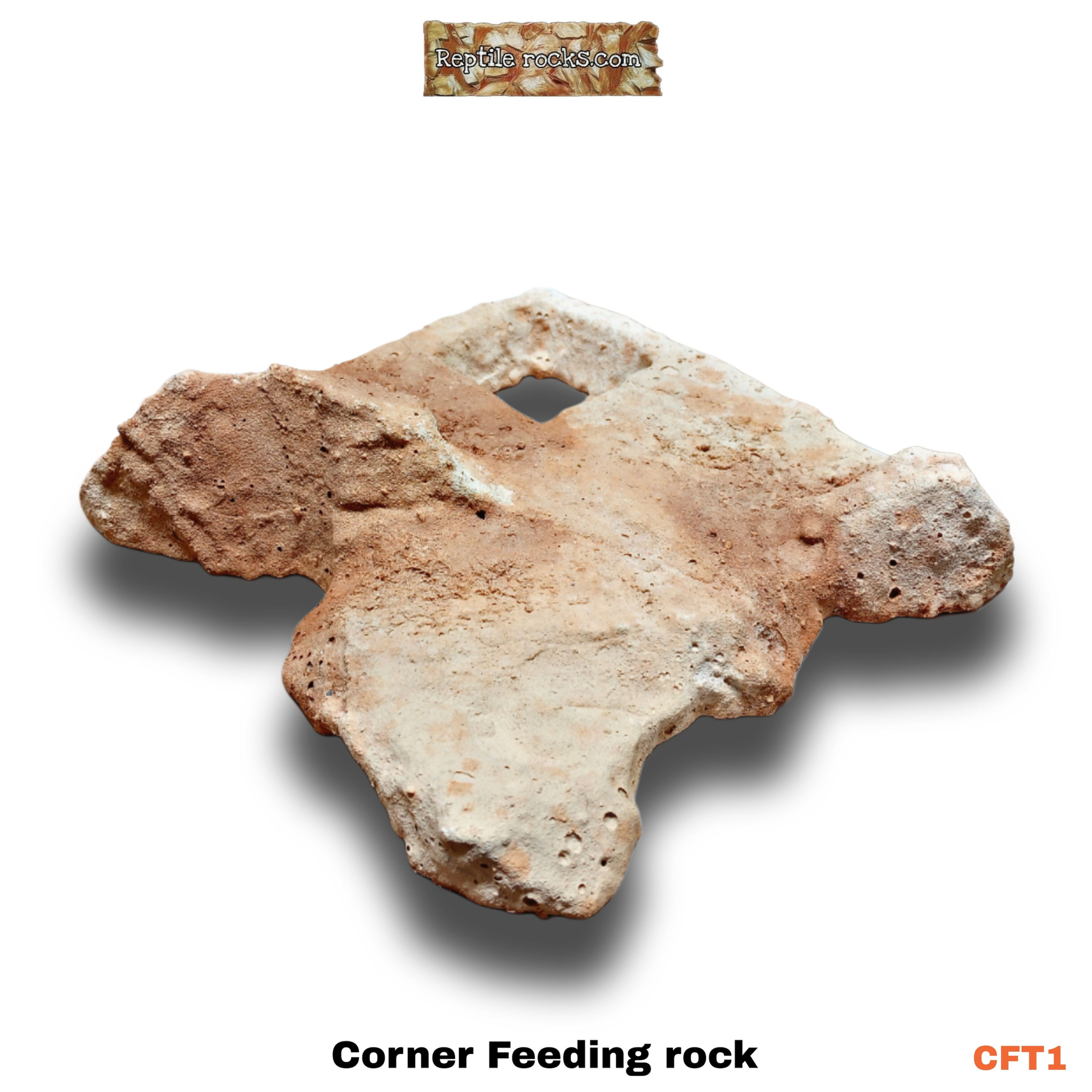Corner feeding rock (Small, Tan ) CFT1
