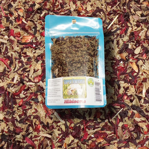 Hibiscus + Plantain leaf SuperTortoise ( food topping for Tortoises