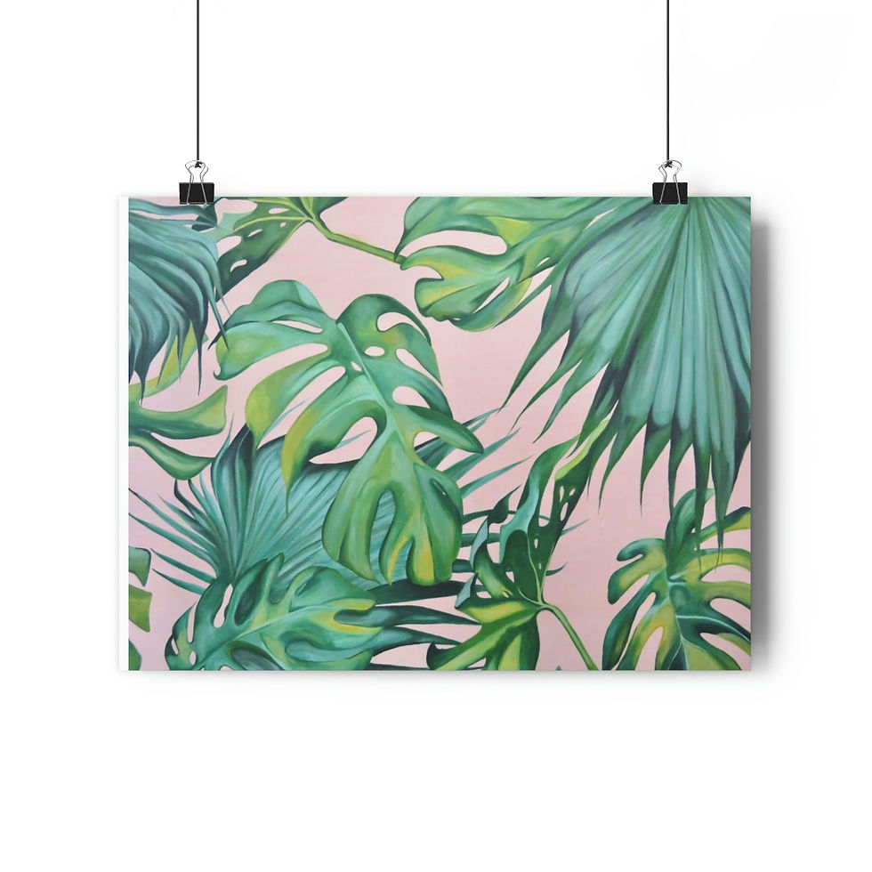 Thumbnail: Tropical Leaves Print