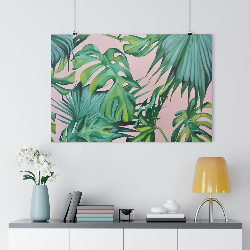 Thumbnail: Tropical Leaves Print