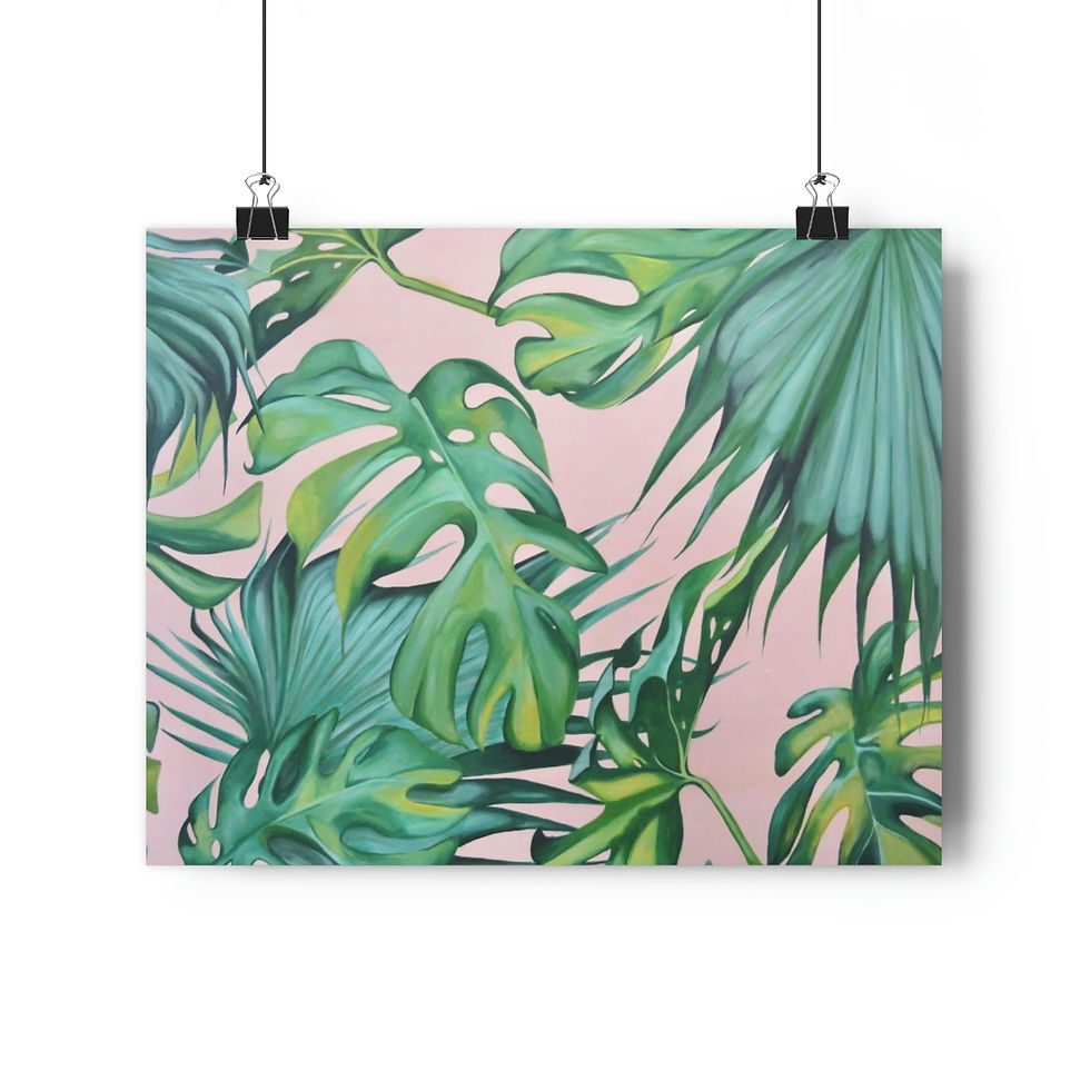 Thumbnail: Tropical Leaves Print