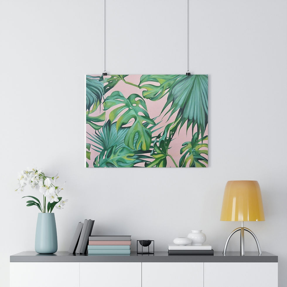 Thumbnail: Tropical Leaves Print