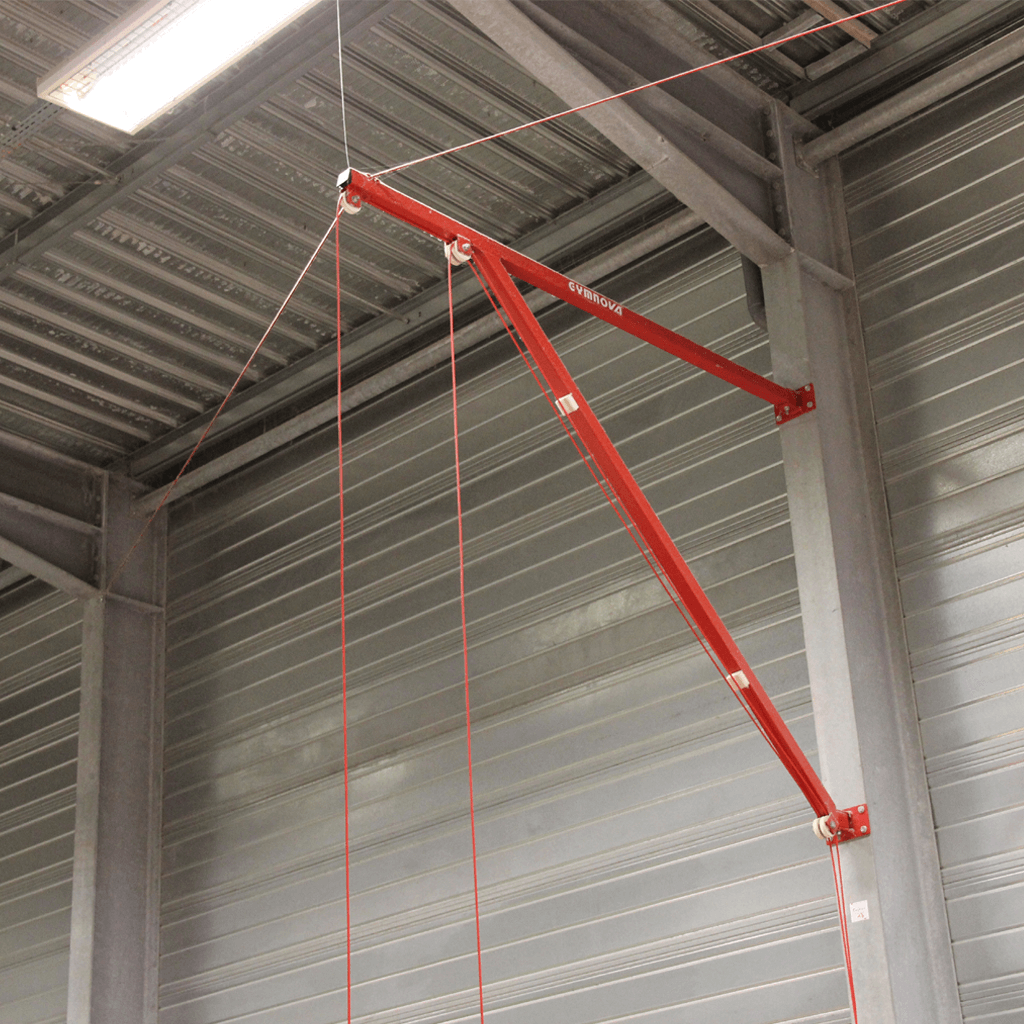 GYMNOVA - Potence anneaux murale rabattable latéralement