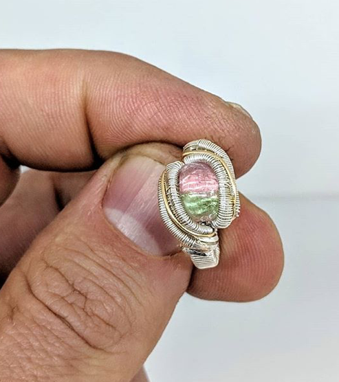 Thumbnail: Watermelon Tourmaline Ring