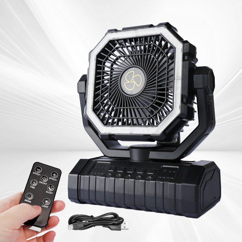 Thumbnail: Portable Camping Fan with LED Light