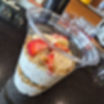 Granola with chia and yogurt