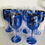 Thumbnail: Set of 6 Shiny Blue Goblets