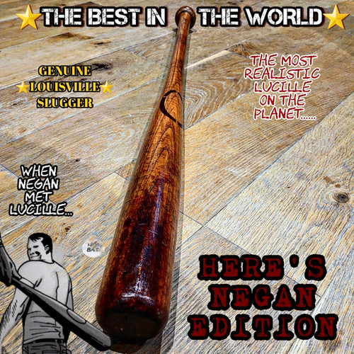 ⭐HERE'S NEGAN EDITION⭐ LUCILLE BAT, THE WALKING DEAD Lucille The Bat