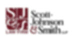 Brown and white logo of Scott Johnson & Smith LLP Law Firm with stylized "S J & S" letters arranged in a square pattern. Scott-Johnson & Smith LLP logo
