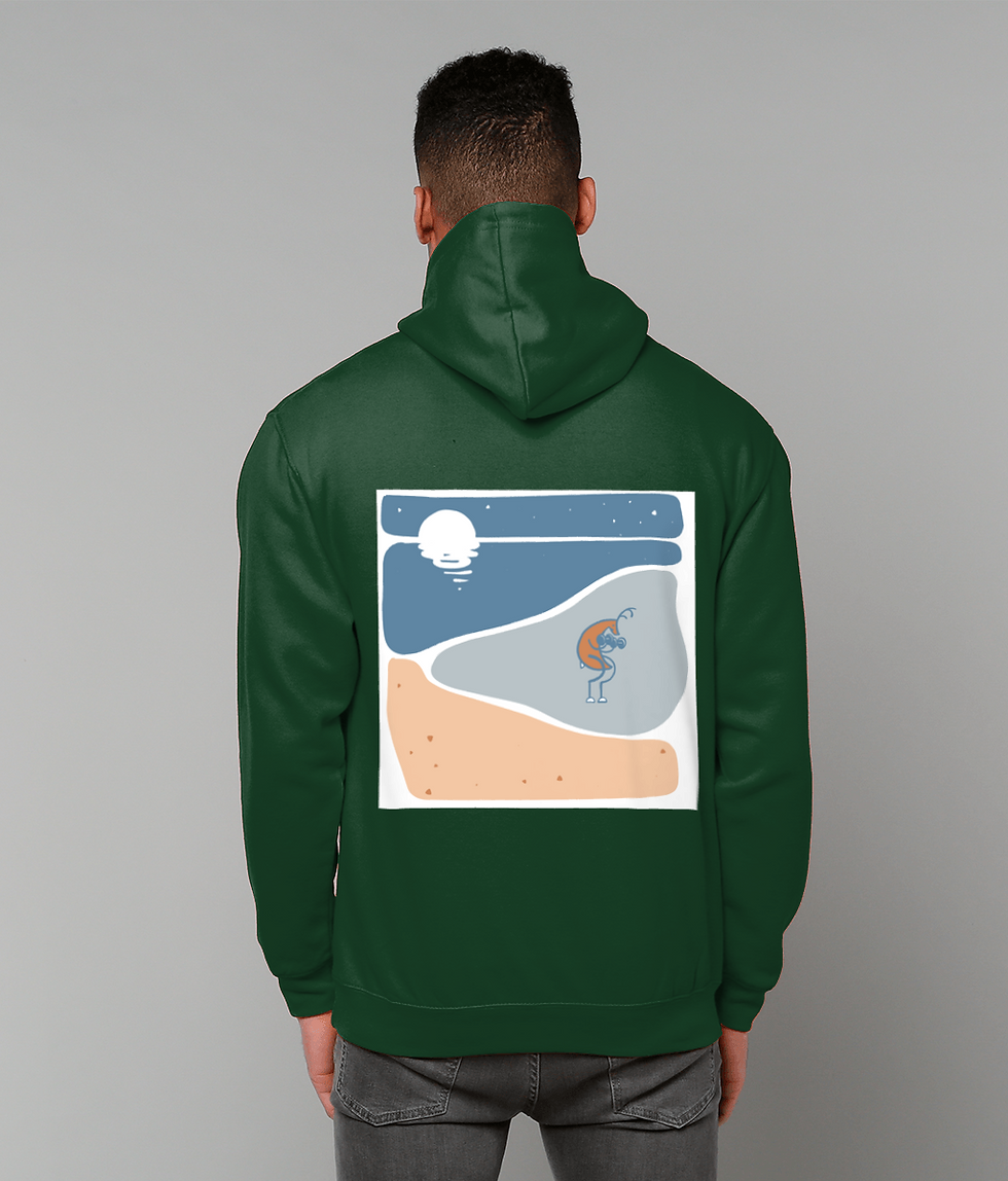 Thumbnail: Arm curl deer lightweight hoodie (dark colours)