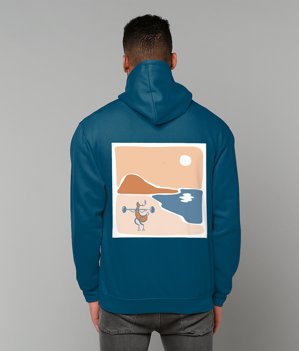 Thumbnail: Shoulder press deer lightweight hoodie (dark colours)
