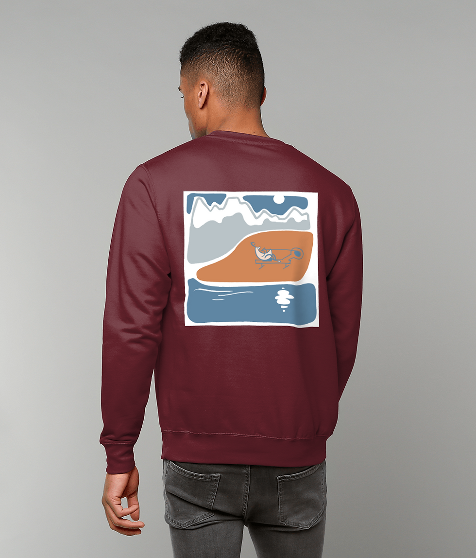 Thumbnail: Rowing deer (dark colours)