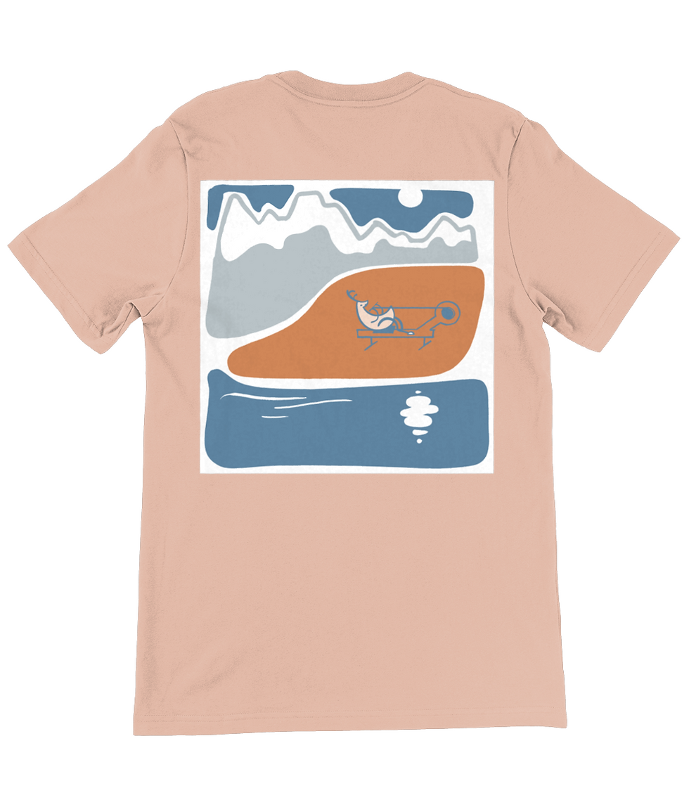 Thumbnail: Rowing deer (light colours)