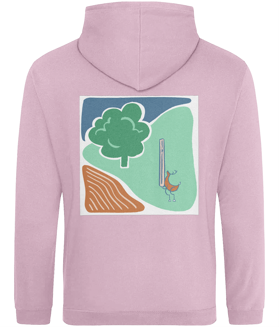 Thumbnail: Caber toss deer lightweight hoodie (light colours)