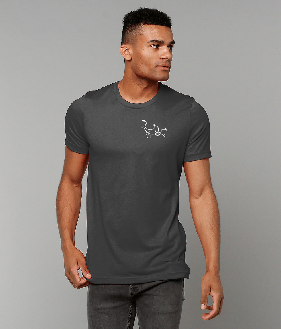 Thumbnail: Running deer (dark colours)