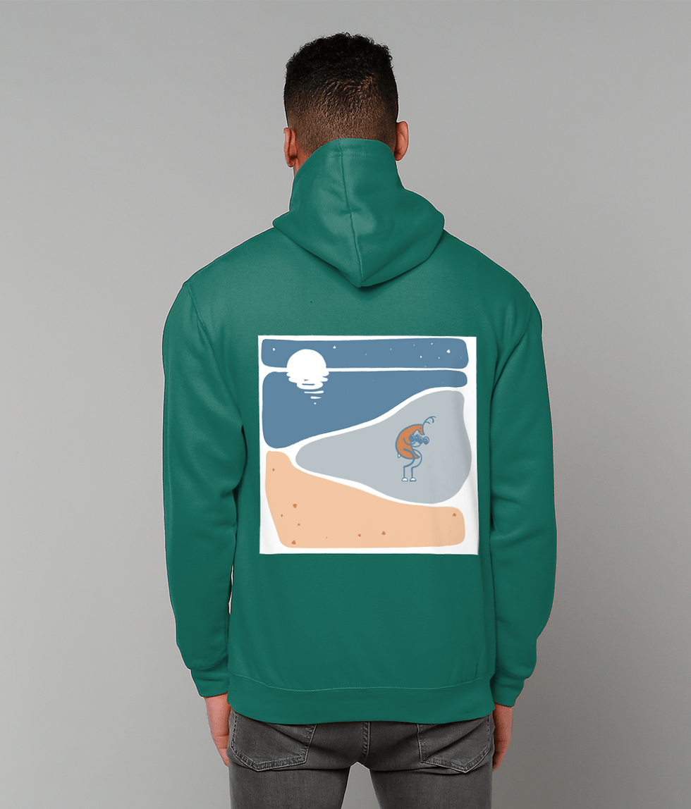 Thumbnail: Arm curl deer lightweight hoodie (dark colours)