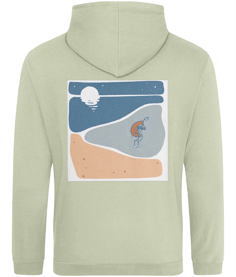Thumbnail: Arm curl deer lightweight hoodie (light colours)