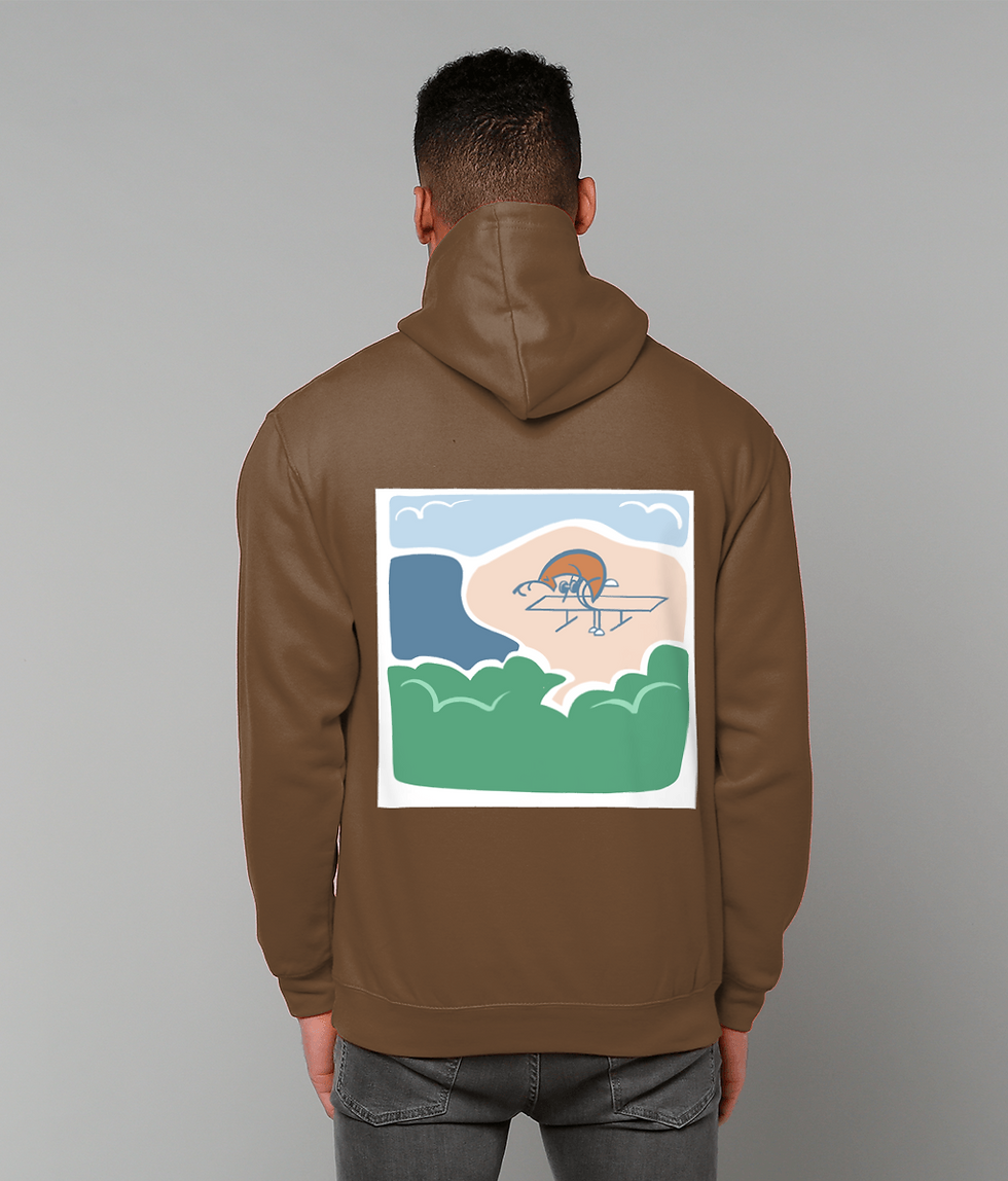 Thumbnail: Dumbbell row deer lightweight hoodie (dark colours)