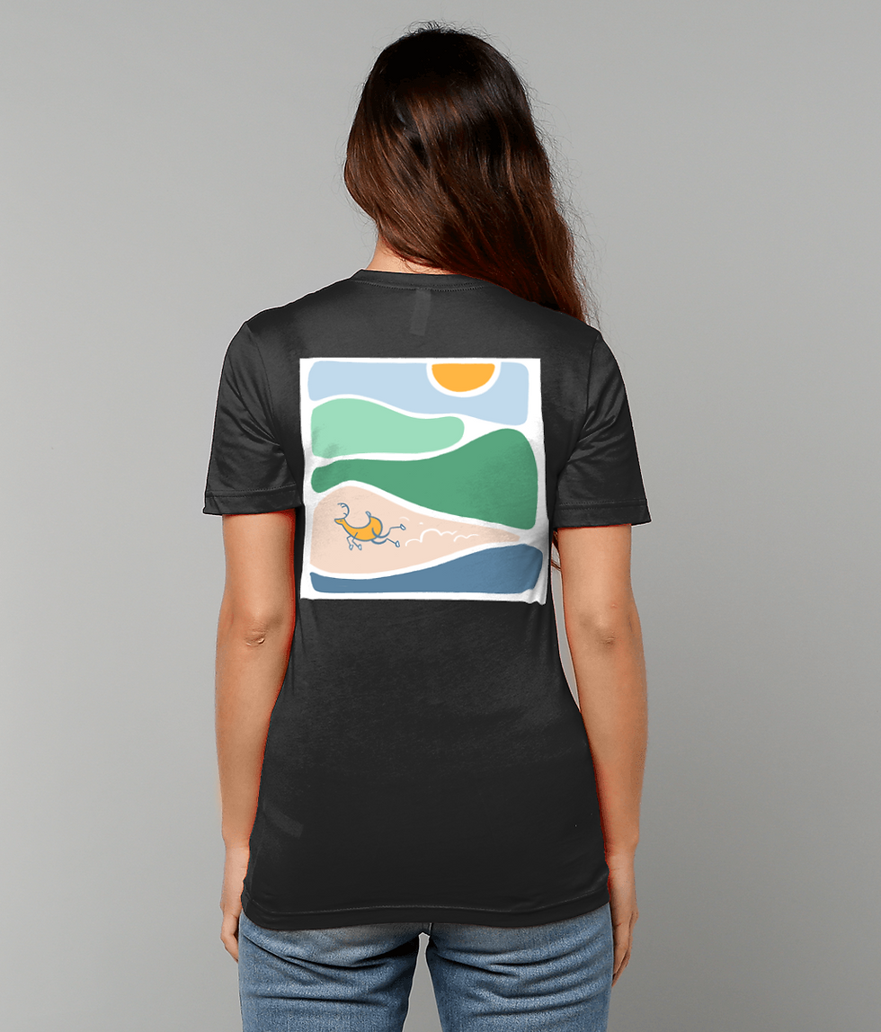 Thumbnail: Running deer (dark colours)