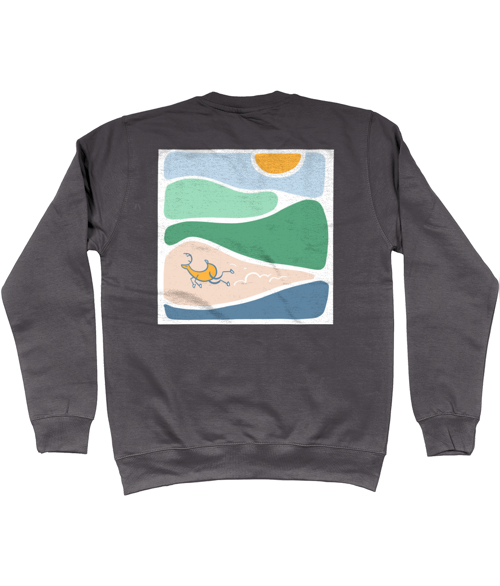 Running deer (dark colours)