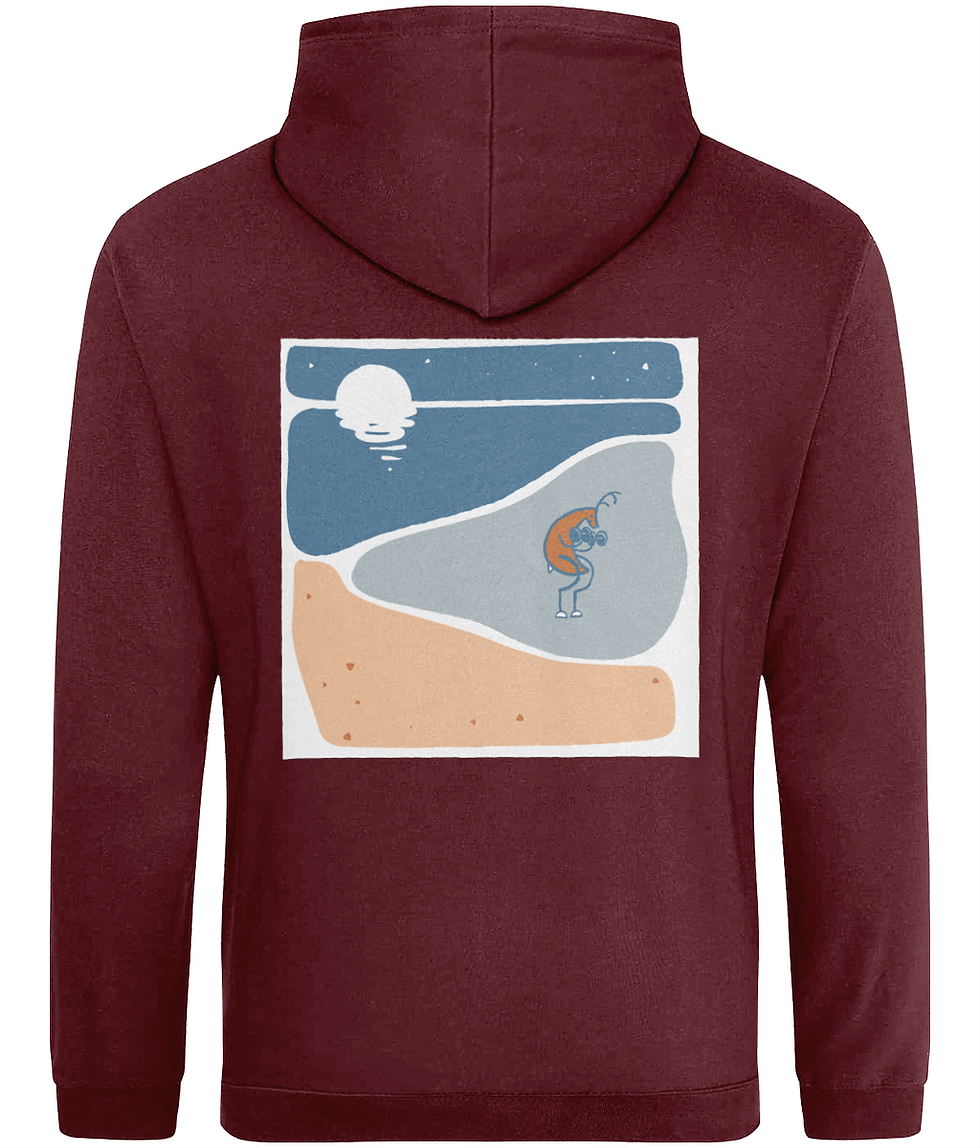 Thumbnail: Arm curl deer lightweight hoodie (dark colours)