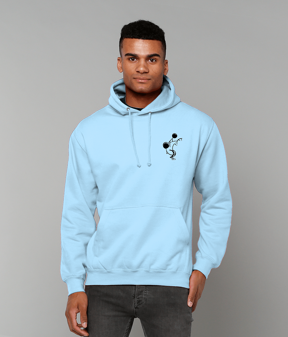 Thumbnail: Squatting deer lightweight hoodie (light colours)