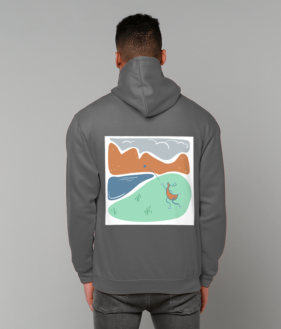 Thumbnail: Shot put deer lightweight hoodie (dark colours)