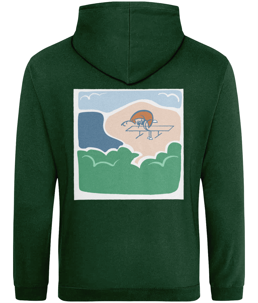 Dumbbell row deer lightweight hoodie (dark colours)