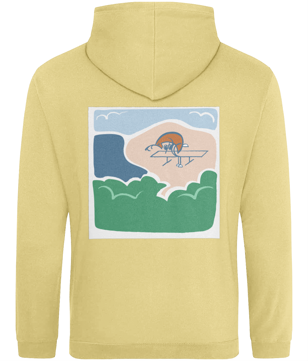 Dumbbell row deer lightweight hoodie (light colours)