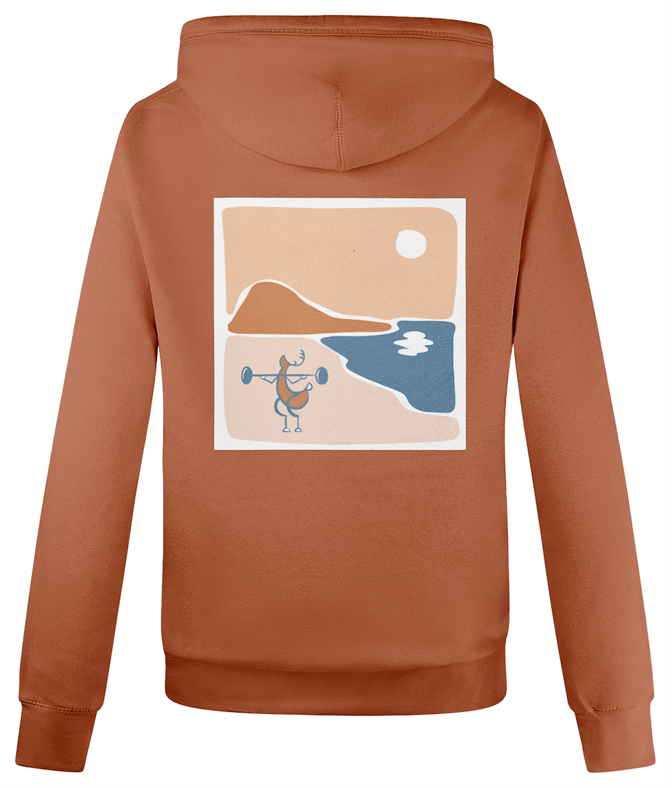 Thumbnail: Shoulder press deer heavyweight hoodie