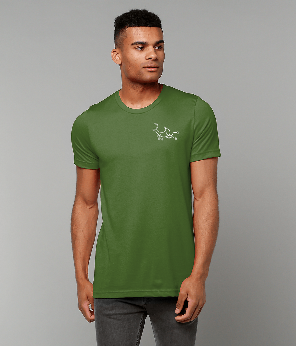 Thumbnail: Running deer (dark colours)