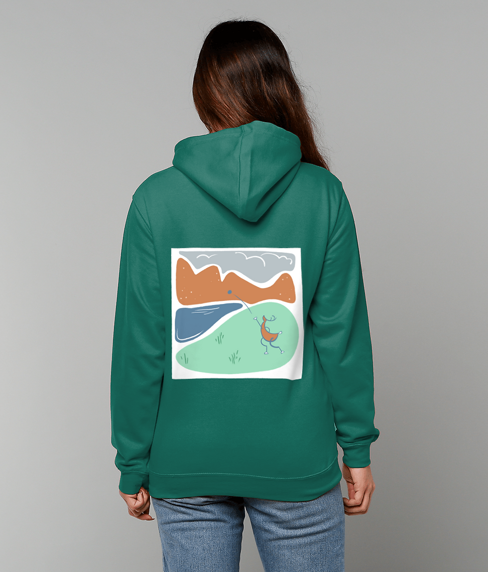 Thumbnail: Shot put deer lightweight hoodie (dark colours)