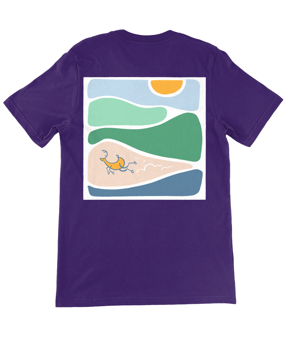 Thumbnail: Running deer (dark colours)