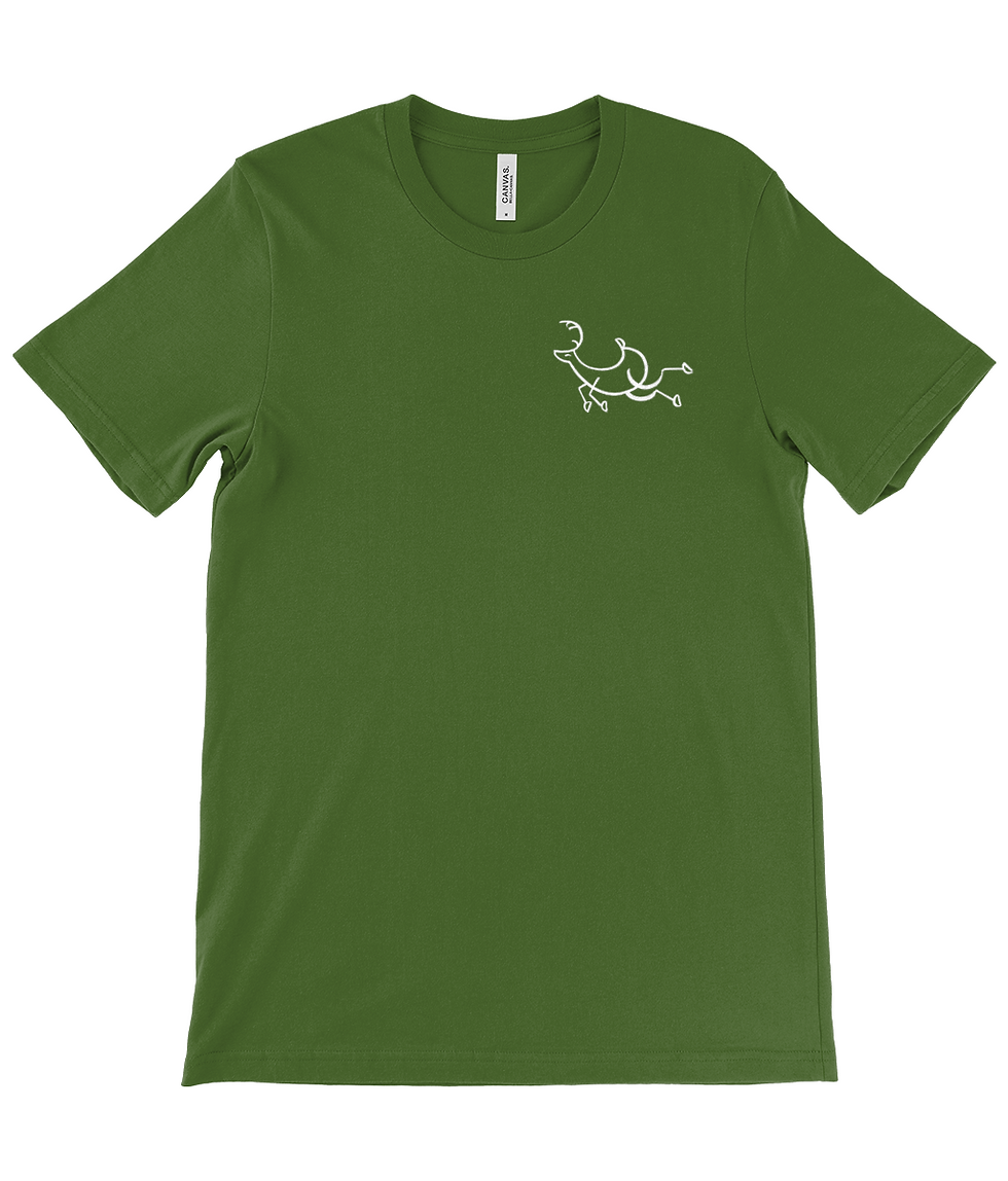 Thumbnail: Running deer (dark colours)