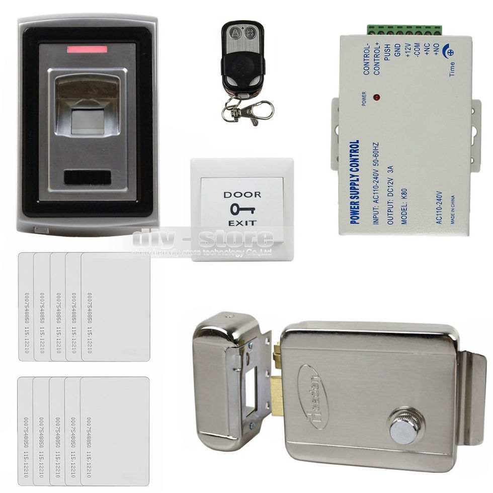 DIY-Remote-Control-Fingerprint-125KHz-RFID-ID-Card-Reader-Metal-Case-Door-Access-Control-System-Kit