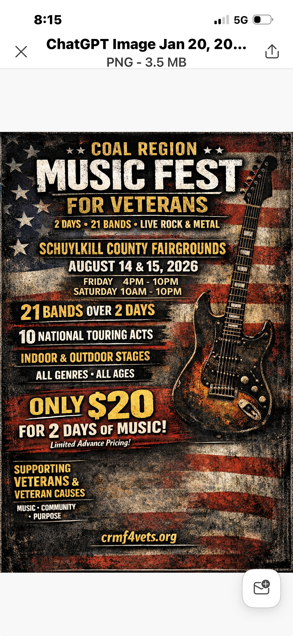 Coal Region music fest for veterans (1)