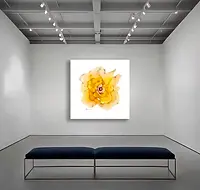 Subtle Yellow Rose Artwork Room