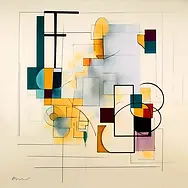 A line that once promised direction now bends under memory. It holds its geometry, but the emotional weight shifts everything off-center.