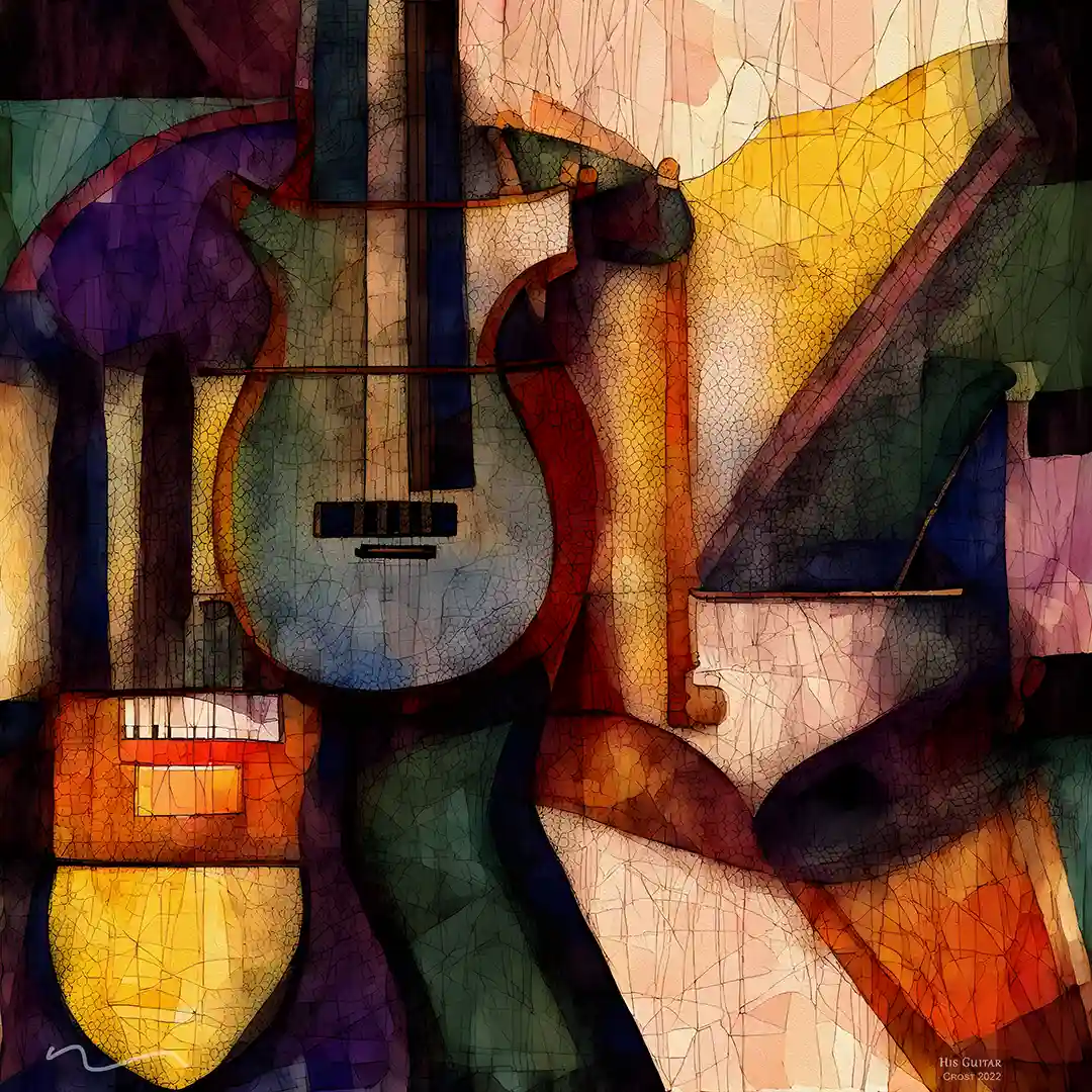 His Guitar