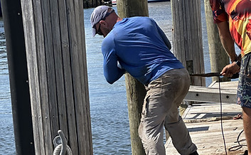 Marine piling installation and dock foundation construction in Coral Gables FL waterfront