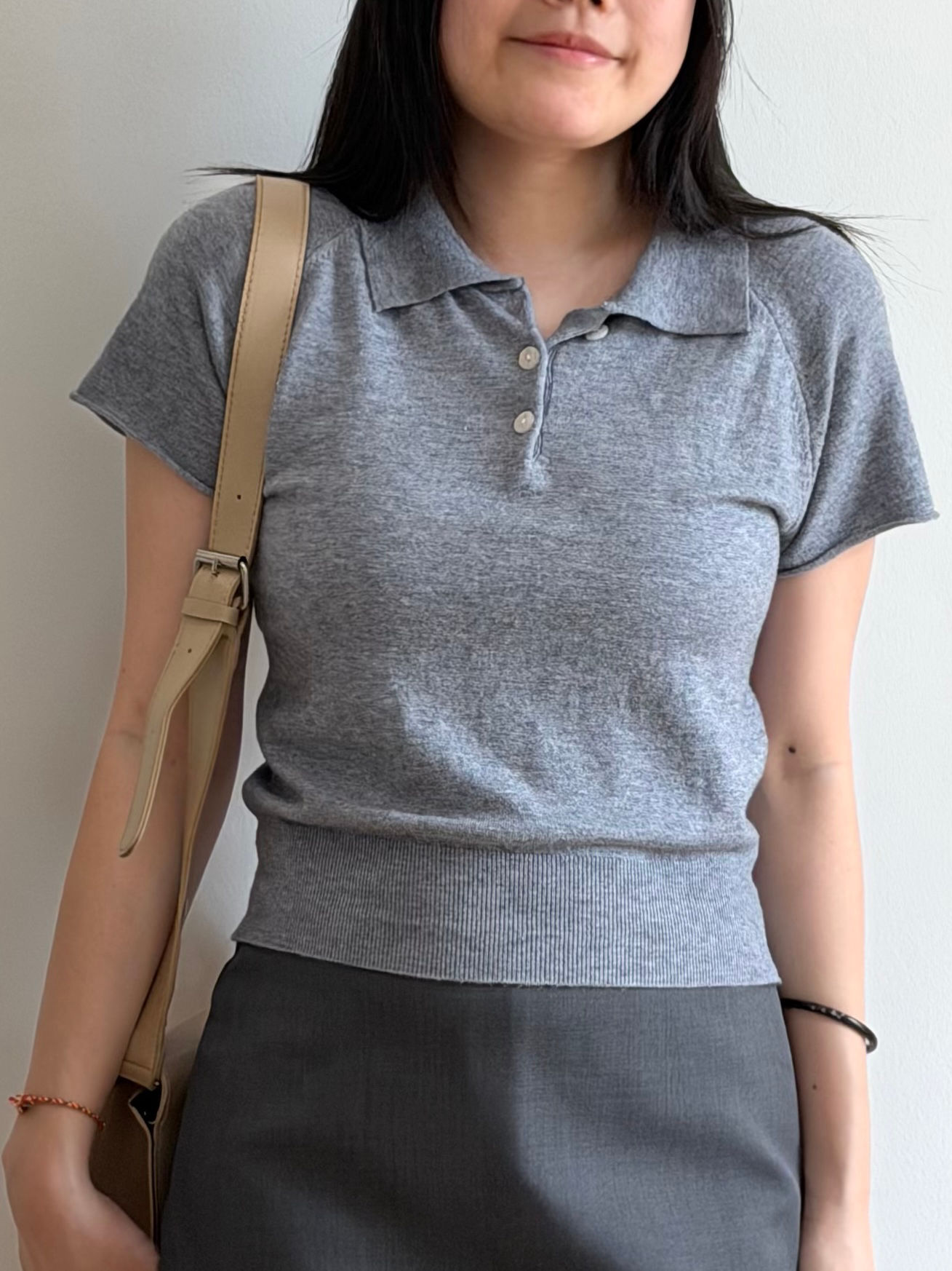 Classic Polo Knit Top