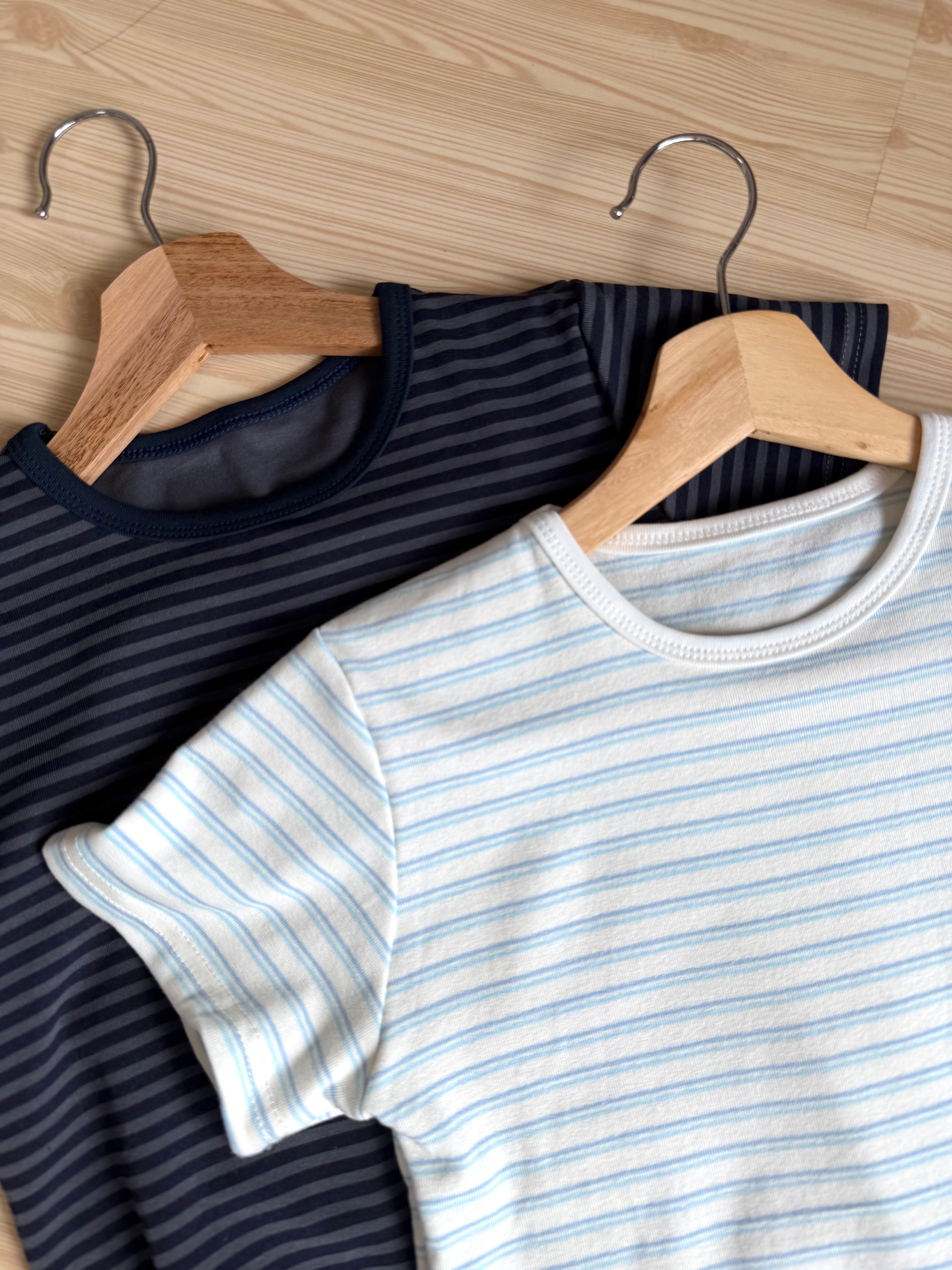 Striped Cotton Crop Tee