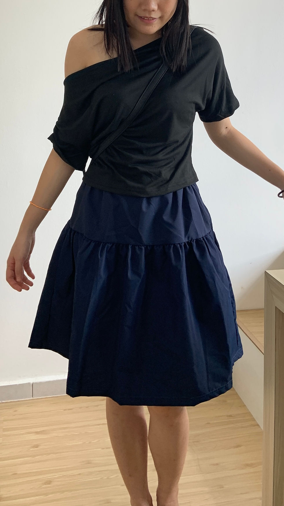 Thumbnail: Navy Midi High Skirt