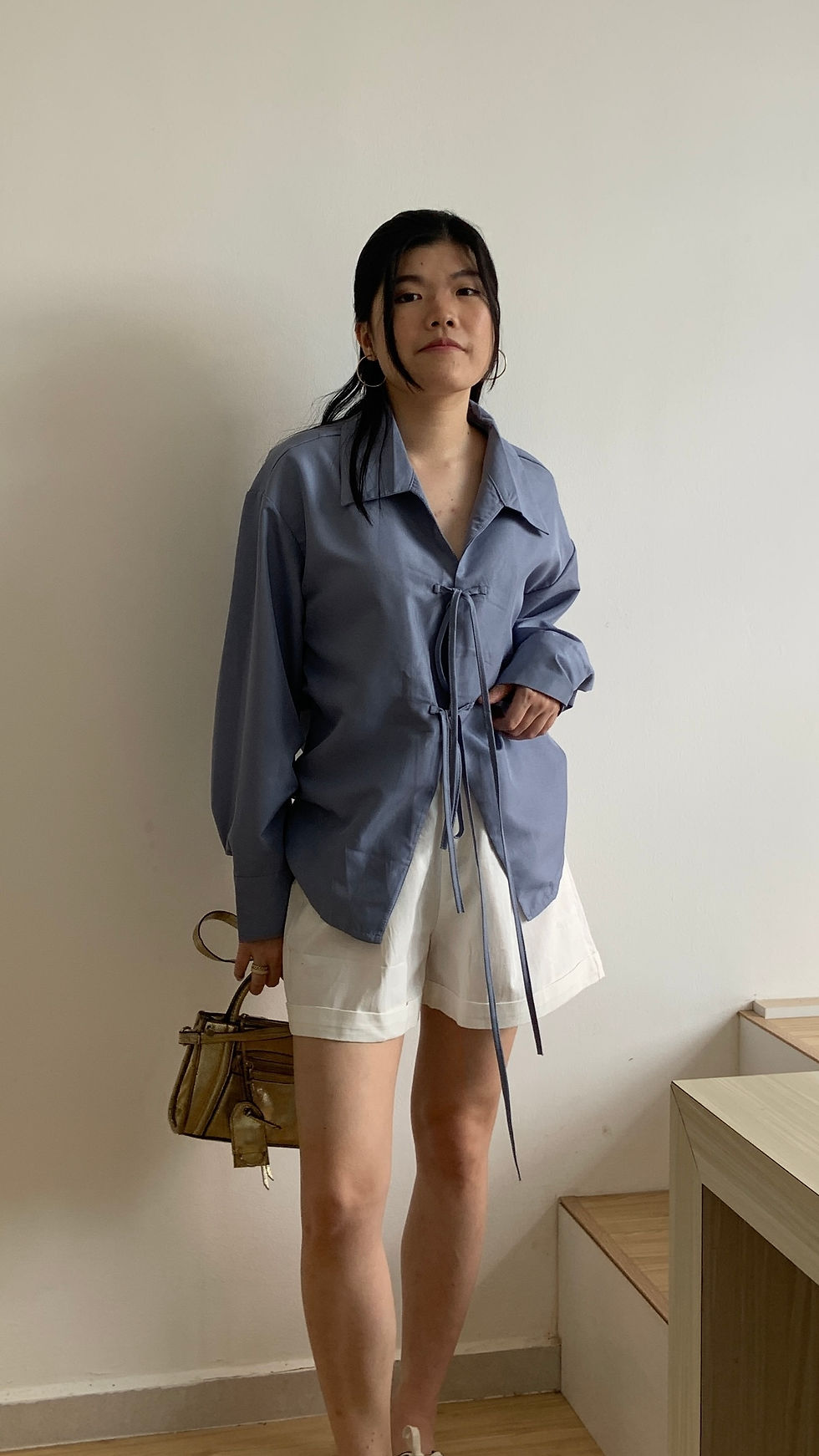 Thumbnail: Oversize ribbon blouse