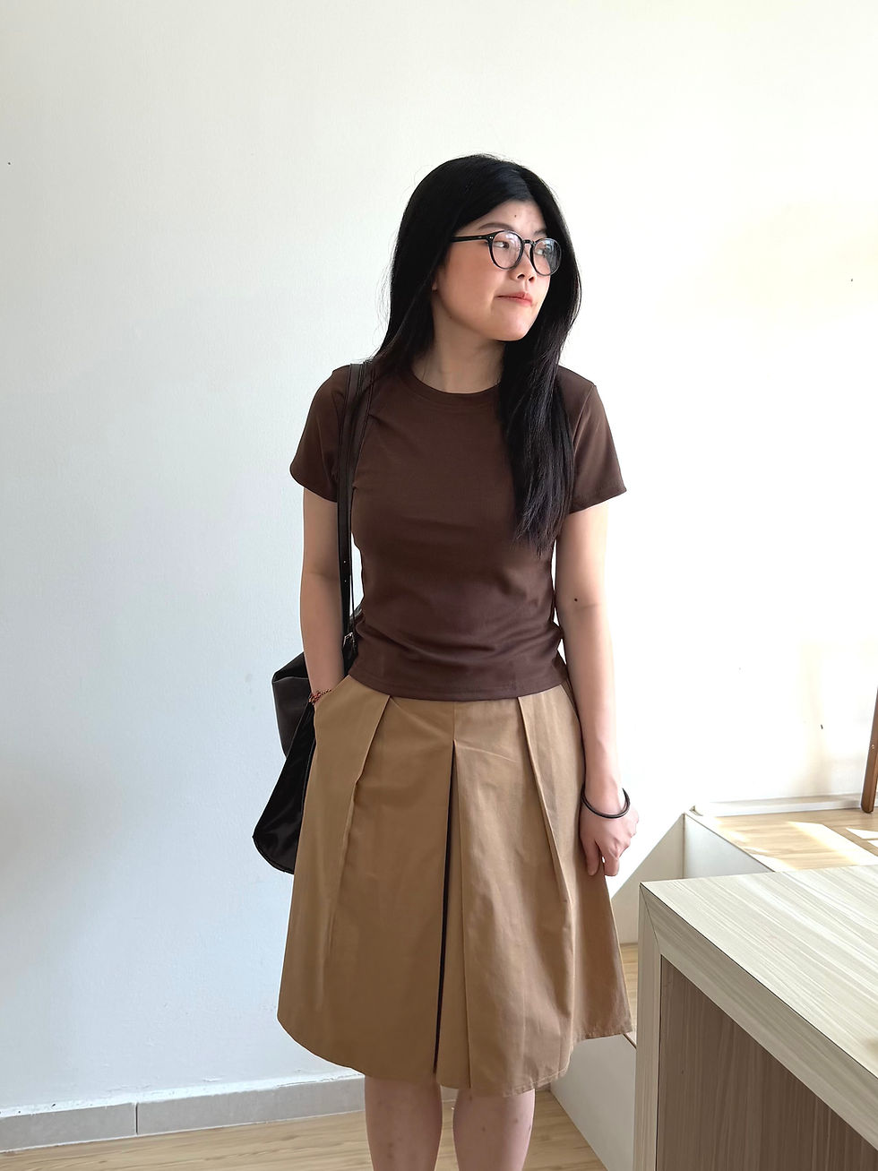 Thumbnail: Korean Pleated Midi Skirt