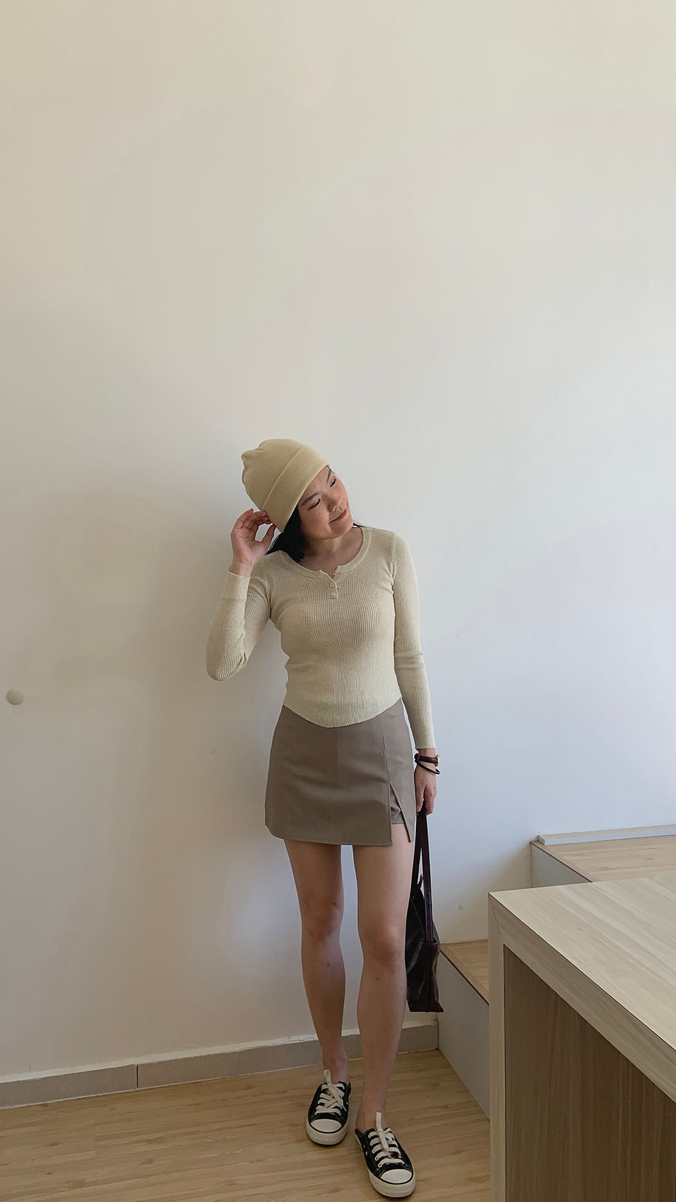 Thumbnail: Knitted Slim Long Sleeve Top